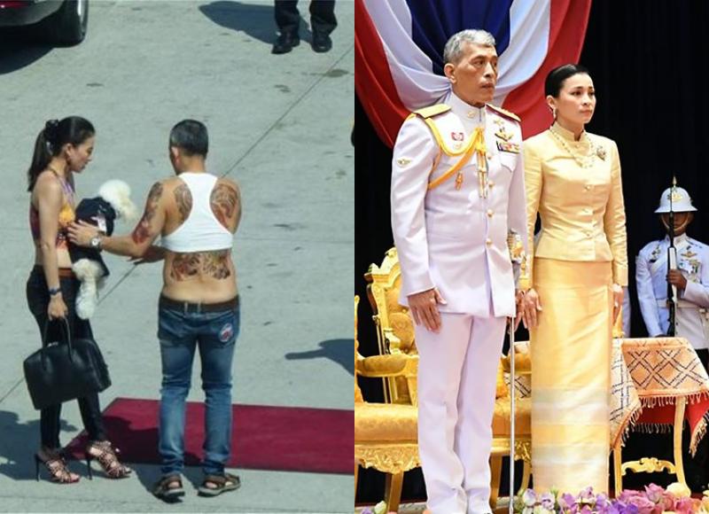 Ταϊλάνδη: Ο «βασιλιάς με το μπουστάκι» παρουσίασε στο λαό την ερωμένη του έχοντας δίπλα του τη βασίλισσα σύζυγό του