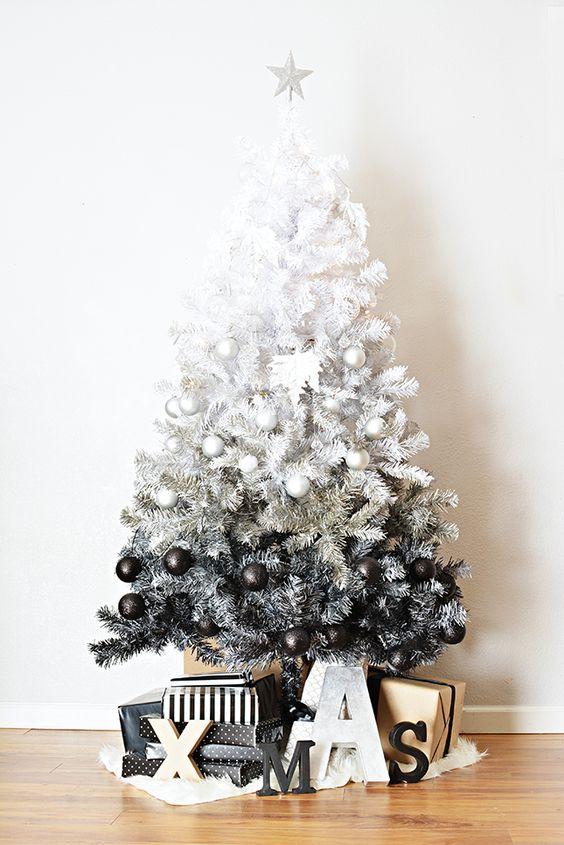 Εντυπωσιακές ιδέες για έτοιμα και DIY Ombre Χριστουγεννιάτικα δέντρα
