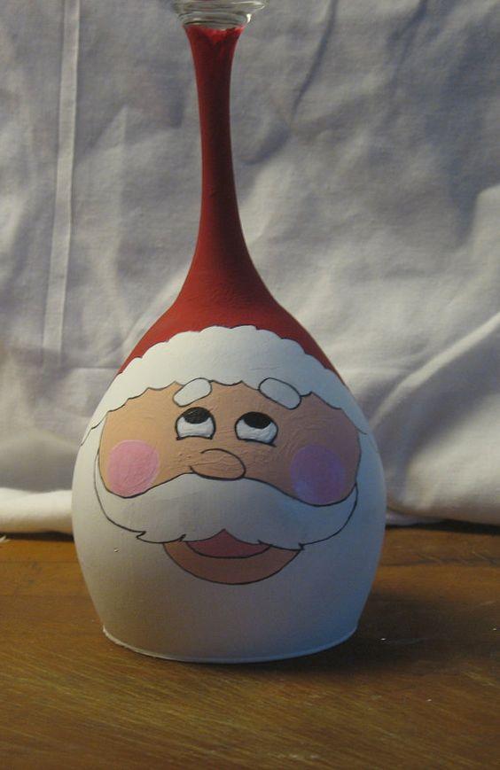  κηροπήγιο από κολονάτο ποτήρι άγιος βασίλης