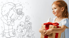 Εκτυπώνουμε υπέροχα χριστουγεννιάτικα σχέδια για Ζωγραφική και Τελίτσες με τον Άγιο Βασίλη!