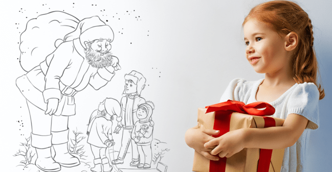 Εκτυπώνουμε υπέροχα χριστουγεννιάτικα σχέδια για Ζωγραφική και Τελίτσες με τον Άγιο Βασίλη!