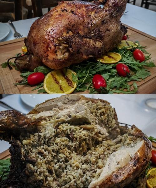 Χριστουγεννιάτικη γεμιστή γαλοπούλα ή κοτόπουλο που λιώνει στο στόμα από τον Chef του εστιατορίου "Τσολιάς" Στάθη Λαζαρίδη