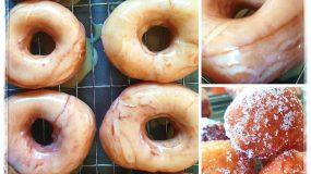 Συνταγή για donuts με γλάσο βανίλιας & λουκουμάδες με ζάχαρη με το περίσσευμα