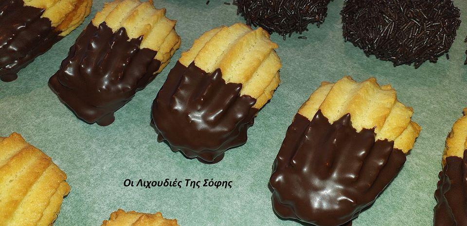 πτι φουρ με κουβερτουρα