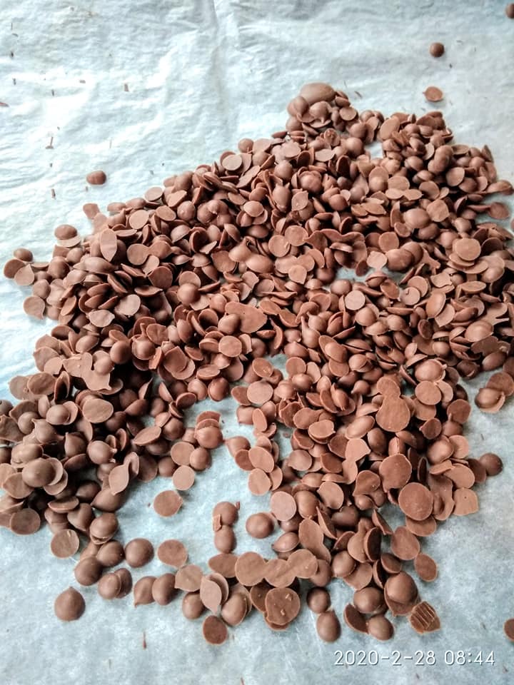 σπιτικες σταγονες σοκολατας