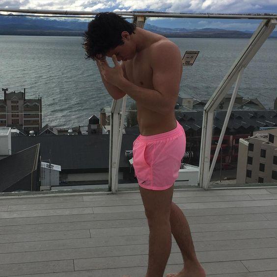 αντρικό μαγιό ροζ φωσφοριζέ