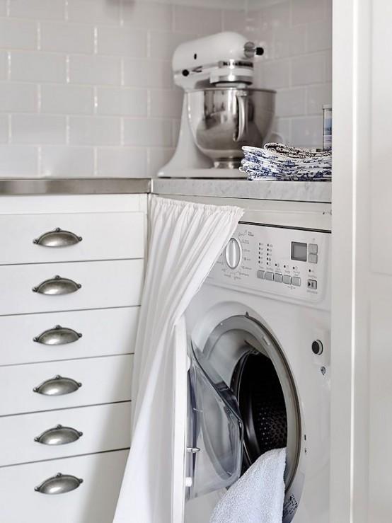 15+3 έξυπνες ιδέες για να "κρύψετε" το πλυντήριο σας - Θα απελευθερώσετε αρκετό χώρο