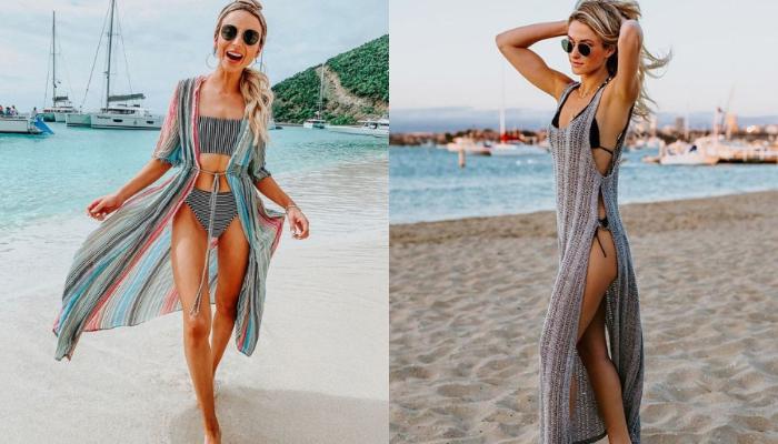Μοναδικά outfits για την παραλία το καλοκαίρι- Πως να συνδυάσεις καφτάνια και παρεό στη θάλασσα