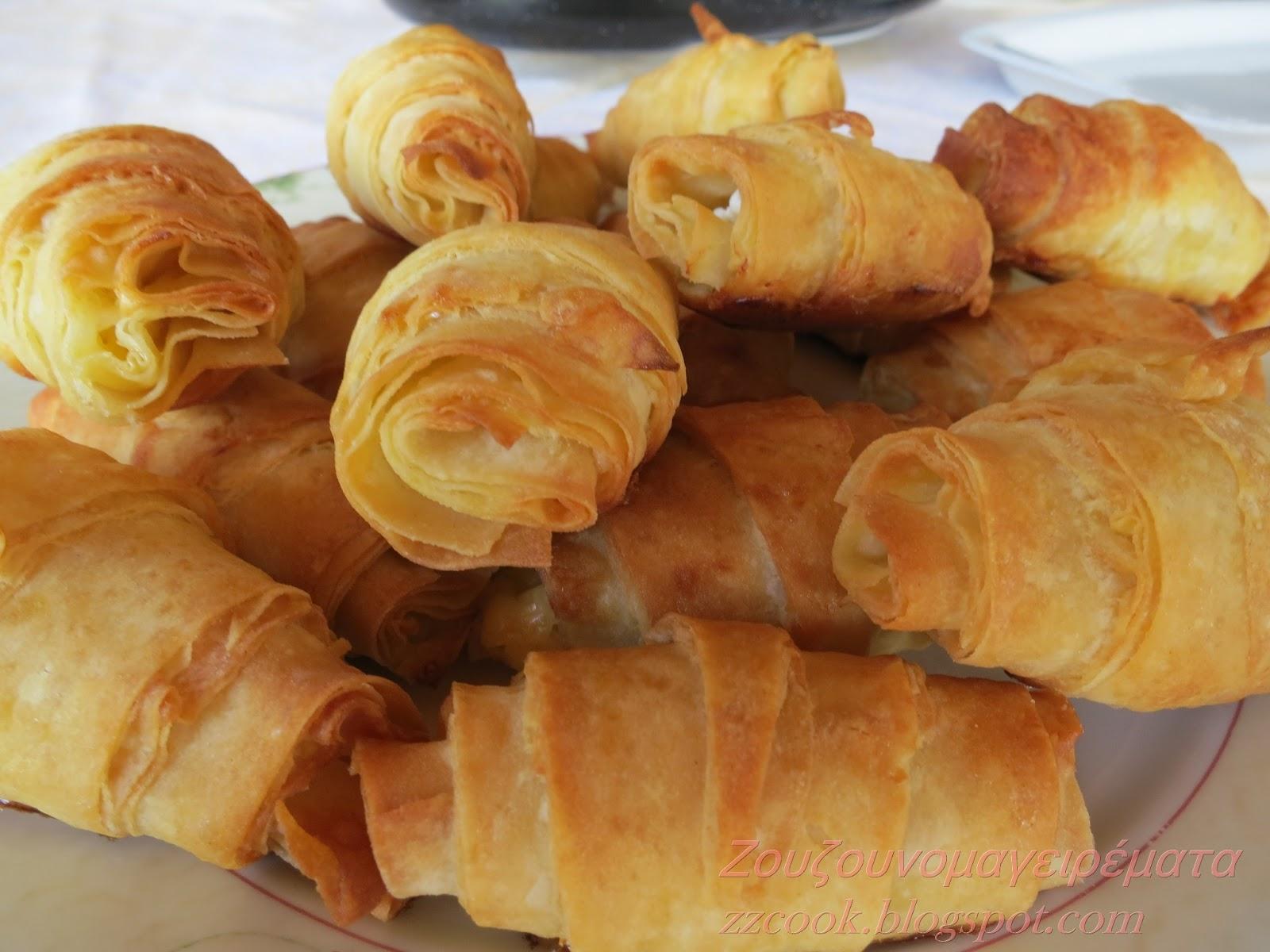 τραγανά αλμυρά κρουασάν
