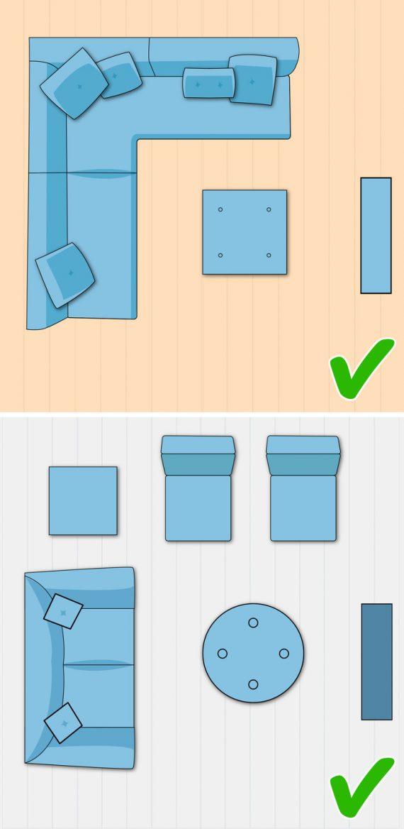 10 τρόποι για να φαίνεται μεγαλύτερο το μικρό σας σαλόνι