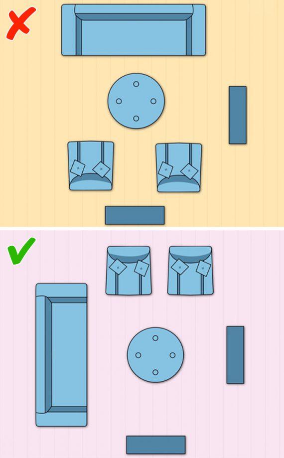 Έχετε μικρό σαλόνι; Δείτε 10 τρόπους να τοποθετήσετε τα έπιπλα για να φαίνεται μεγαλύτερο!