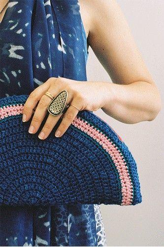 crocket μπλε τσαντάκι