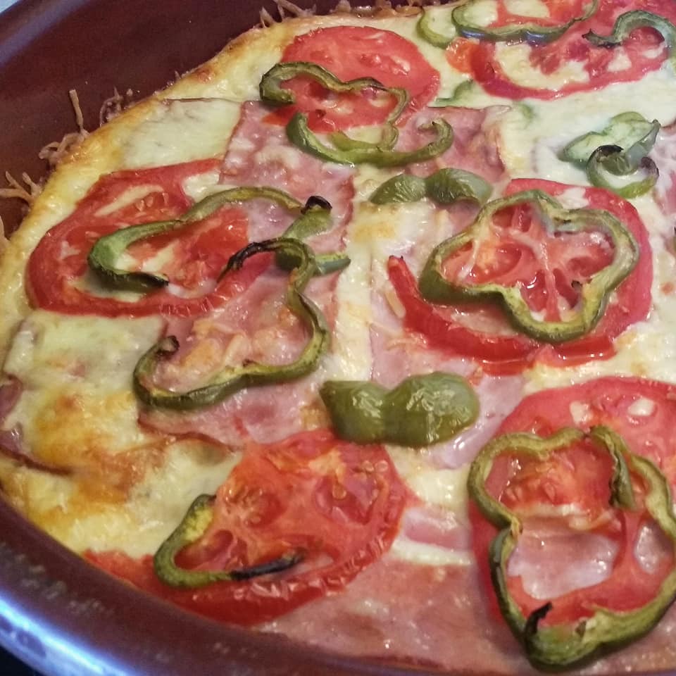 μακαρονάδα φούρνου σαν πίτσα