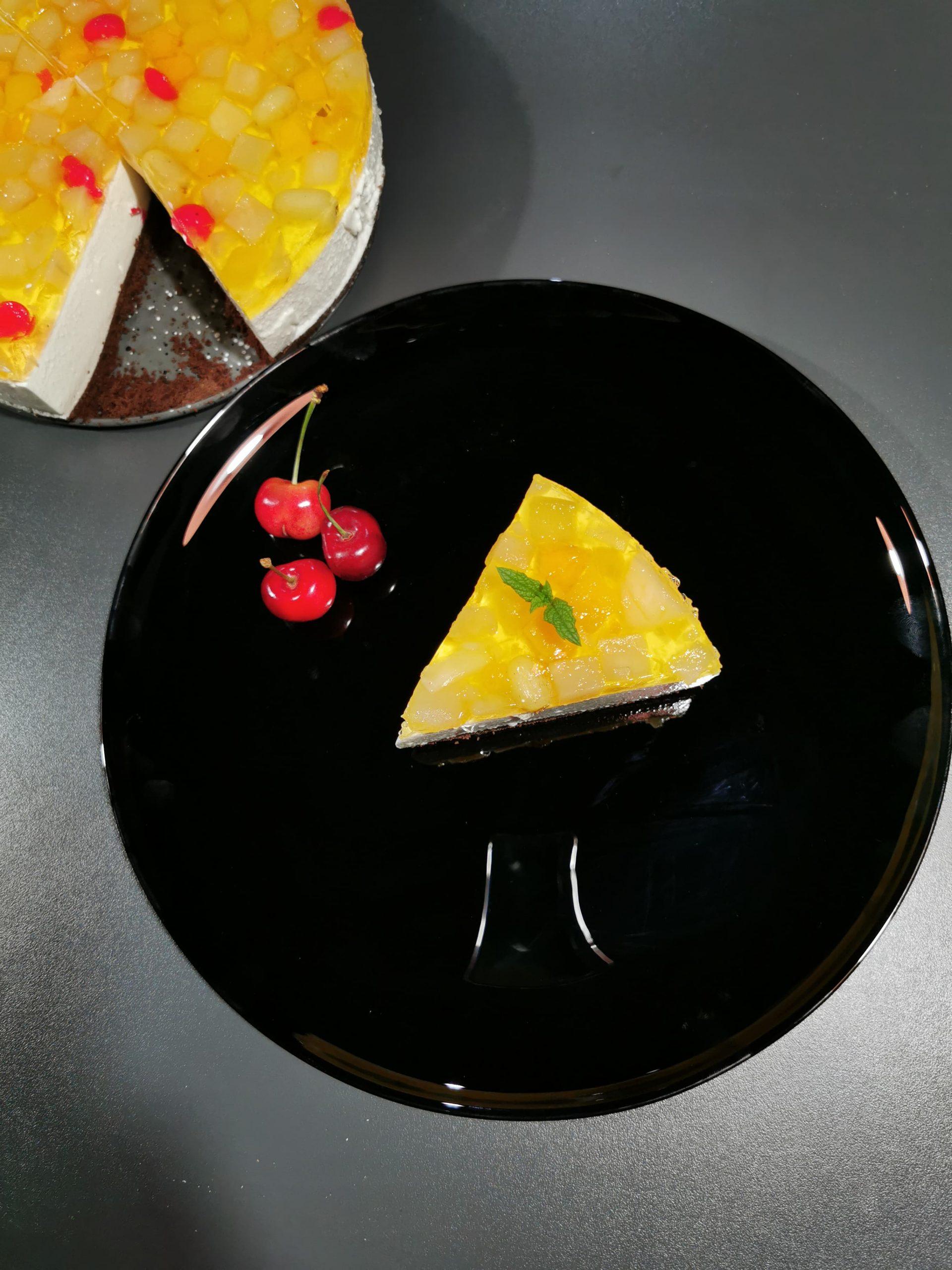 γιαουρτογλυκό με ζελέ ανανά 2