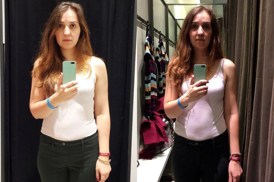Γυναίκα βγάζει φωτό με τα ίδια ρούχα σε 11 διαφορετικά δοκιμαστήρια! Οι διαφορές είναι ΤΕΡΑΣΤΙΕΣ!