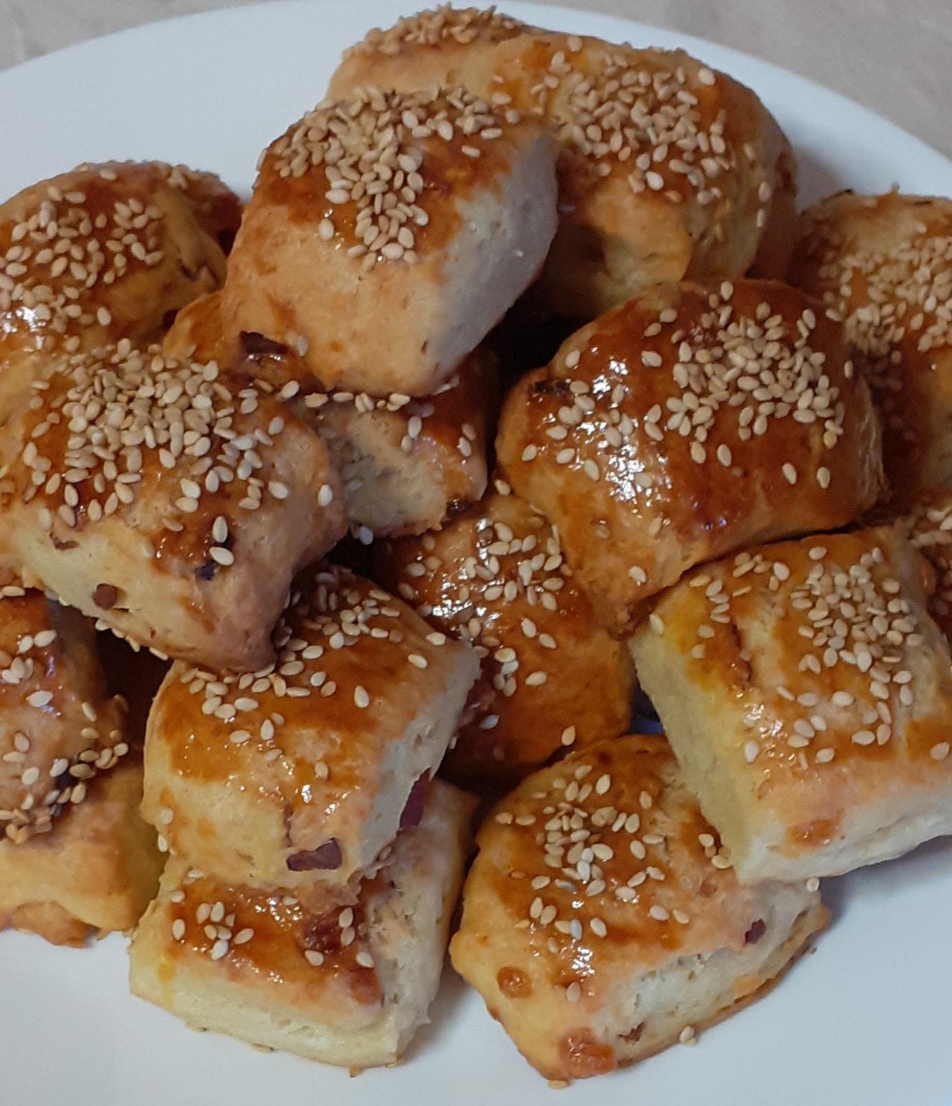 γεμιστές μπουκίτσες με αλλαντικά