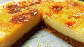 Συνταγή για Γαλατόπιτα με μπισκοτενια βάση σαν cheesecake
