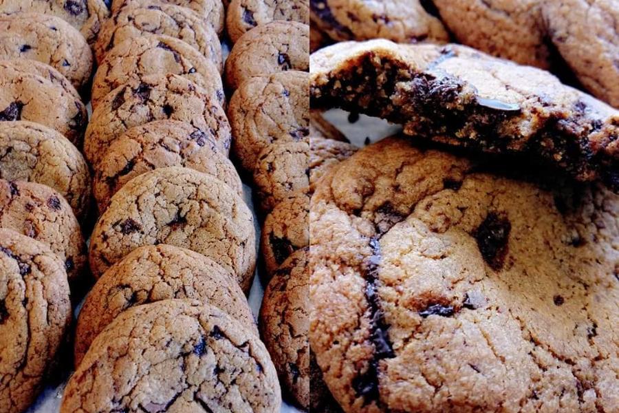 Συνταγή για μαλακά μπισκότα cookies με κομμάτια σοκολάτας! Χωρίς μίξερ!