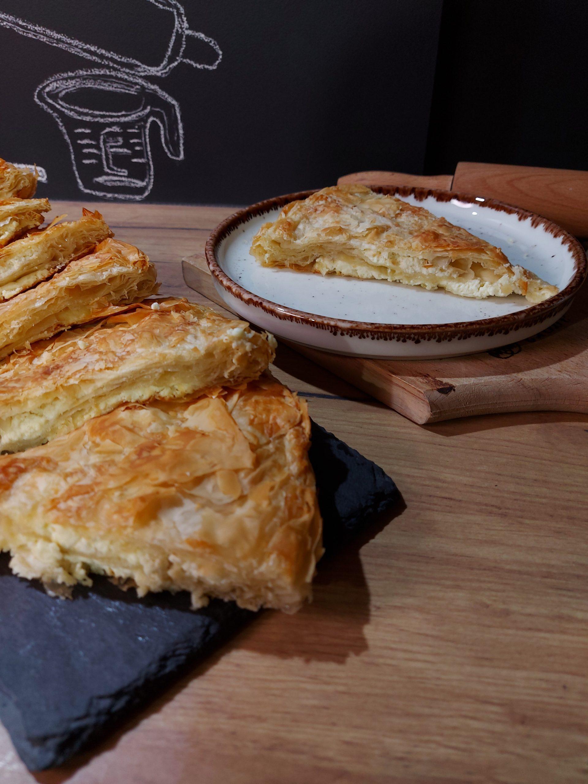 Τυρόπιτα με φύλλο κρούστας 2