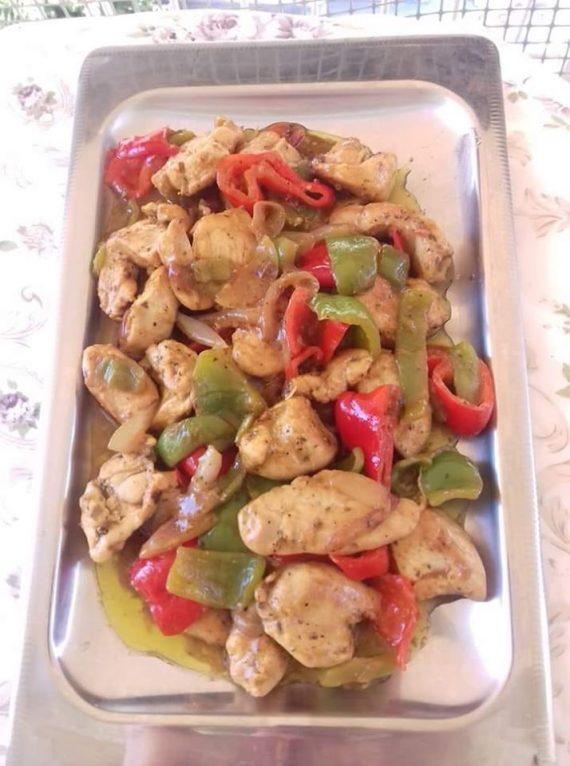 ζουμερή τηγανιά με κοτόπουλο