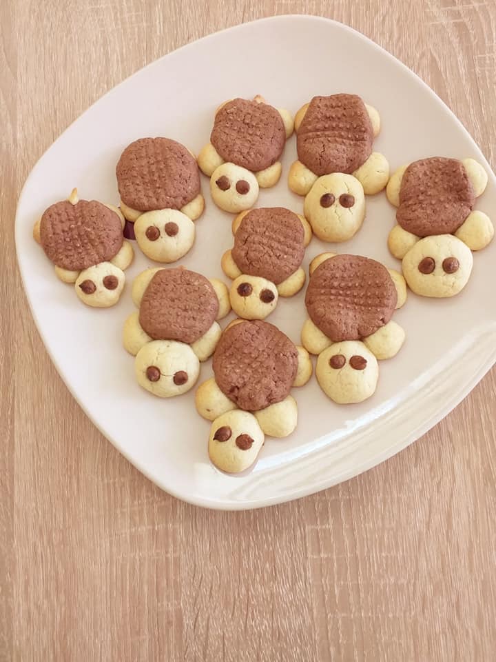 Μπισκότα βουτύρου σε σχήμα χελώνας για το παιδικό party!