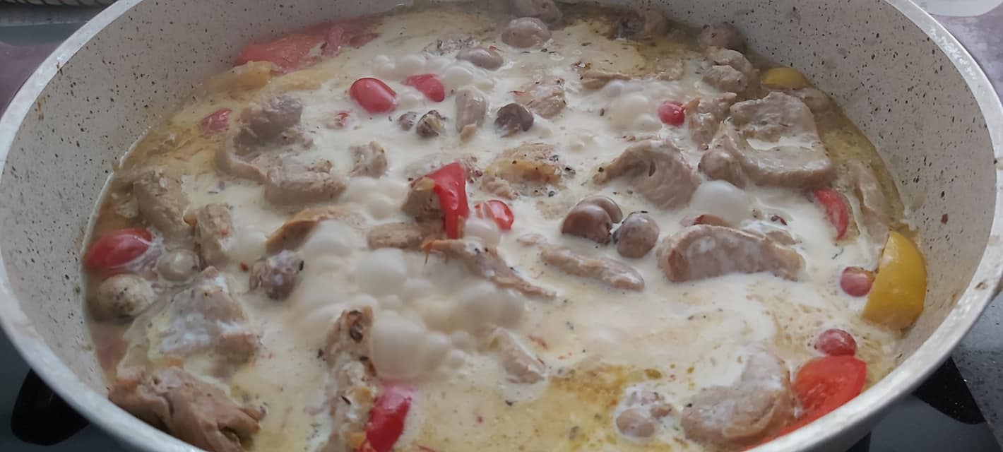 Συνταγή για ψαρονέφρι με μανιτάρια και κρέμα γάλακτος light