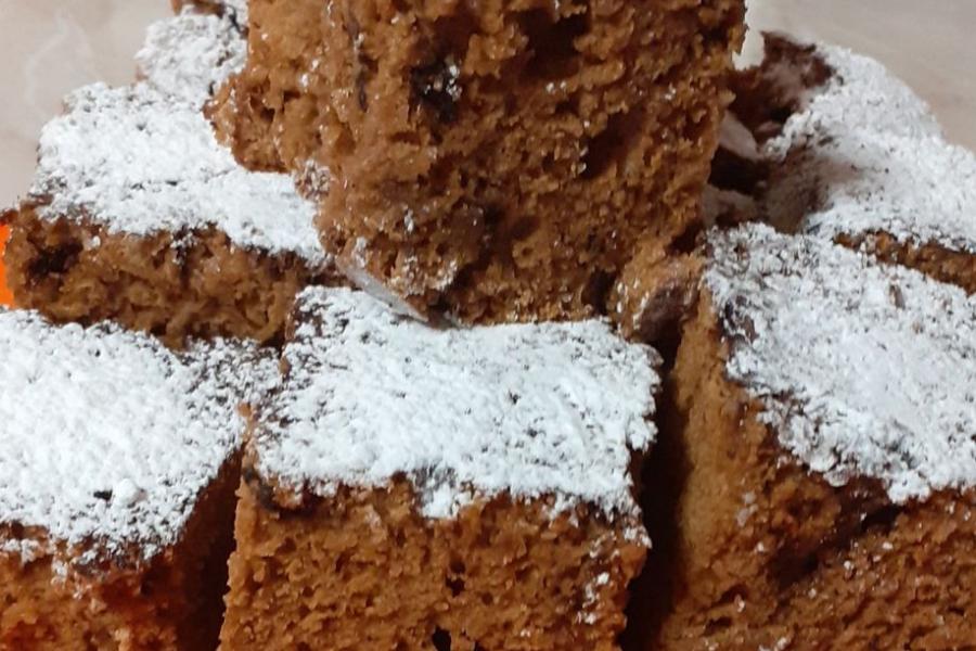 Υγιεινό & αφράτο κέικ με ταχίνι & ζάχαρη καρύδας!