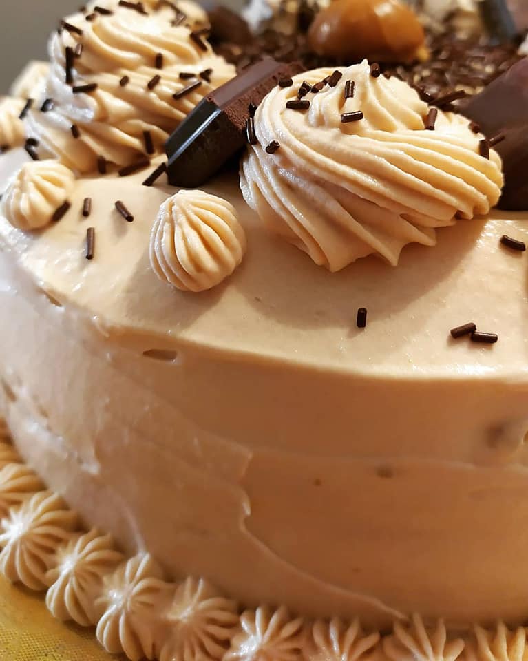 τούρτα με σοκολάτα και καραμέλα!