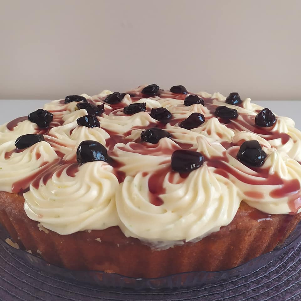 Σιροπιαστή_ τάρτα_ λεμονιού_ με τυρί κρέμα_