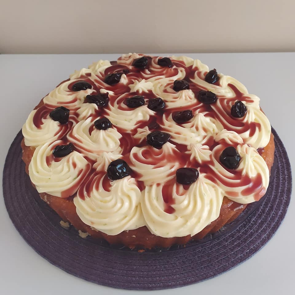 Συνταγή για_ Σιροπιαστή_ τάρτα_ λεμονιού_ με τυρί κρέμα_