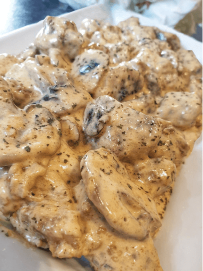 Χοιρινό μπουκίτσες με κρέμα γάλακτος & μανιτάρια! Απλά πεντανόστιμες!