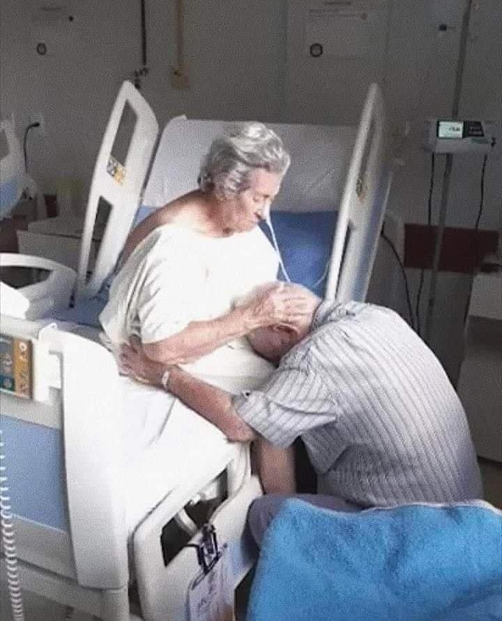 παππούς και γιαγιά στο νοσοκομείο συγκινητικές φωτογραφίες
