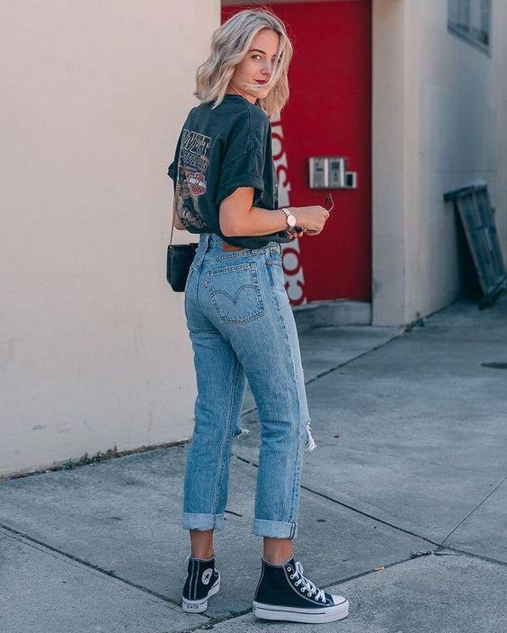 Τάσεις στα γυναικεία jean παντελόνια: ψηλοκάβαλο ξεβαμμένο jean παντελόνι