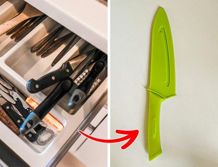 10 λάθη που καταστρέφουν την κουζίνα: βάζουμε τα μαχαίρια στο ίδιο συρτάρι 