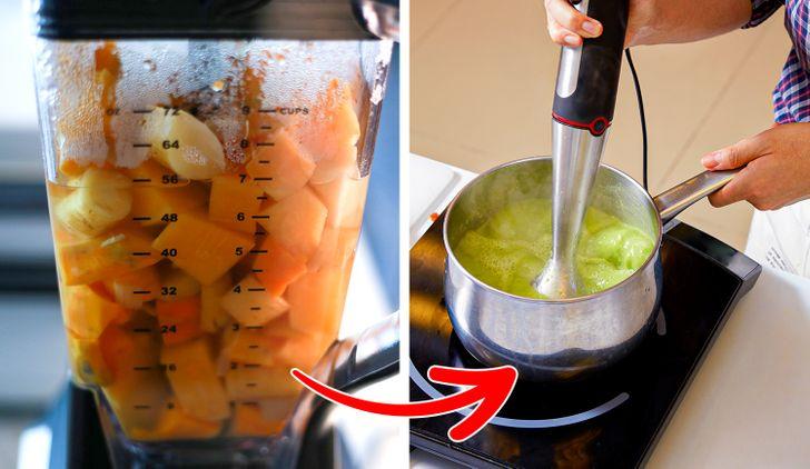 10 λάθη που καταστρέφουν την κουζίνα: αναμειγνύουμε ζεστά τρόφιμα στο μπλέντερ