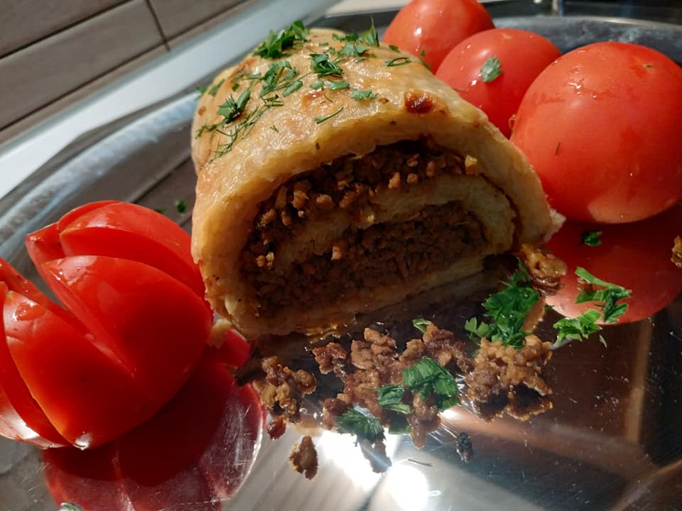 συνταγή για ρολά πατάτας με γέμιση κιμά