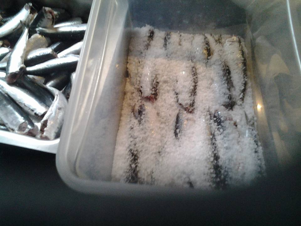 συνταγή για παστές σαρδέλες 