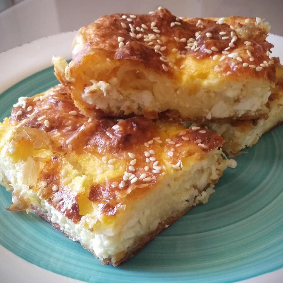 τυρόπιτα με φύλλο κρούστας συνταγή