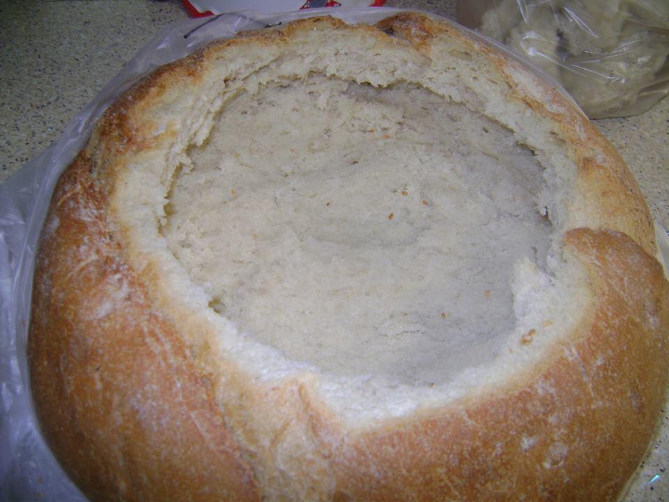 τηγανιά ψημένη σε καρβελάκι με τυριά συνταγή