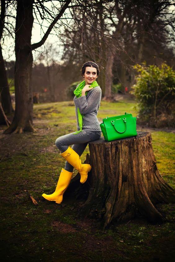 Γαλότσες: Σε κίτρινο χρώμα 