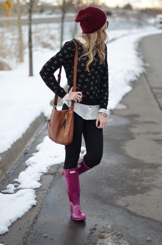 Γαλότσες: Σε μελιτζανί χρώμα 