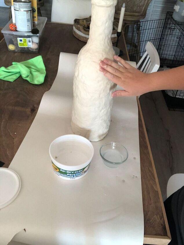 φτιάξε diy βάζο με πηλό διαδικασία 