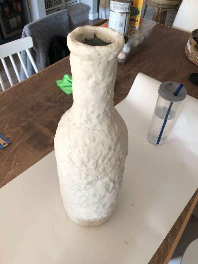 φτιάξε diy βάζο με πηλό διαδικασία 