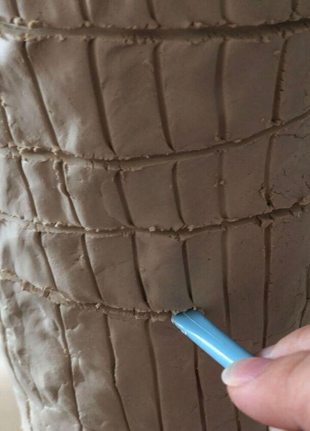 φτιάξε diy βάζο με πηλό διαδικασία 