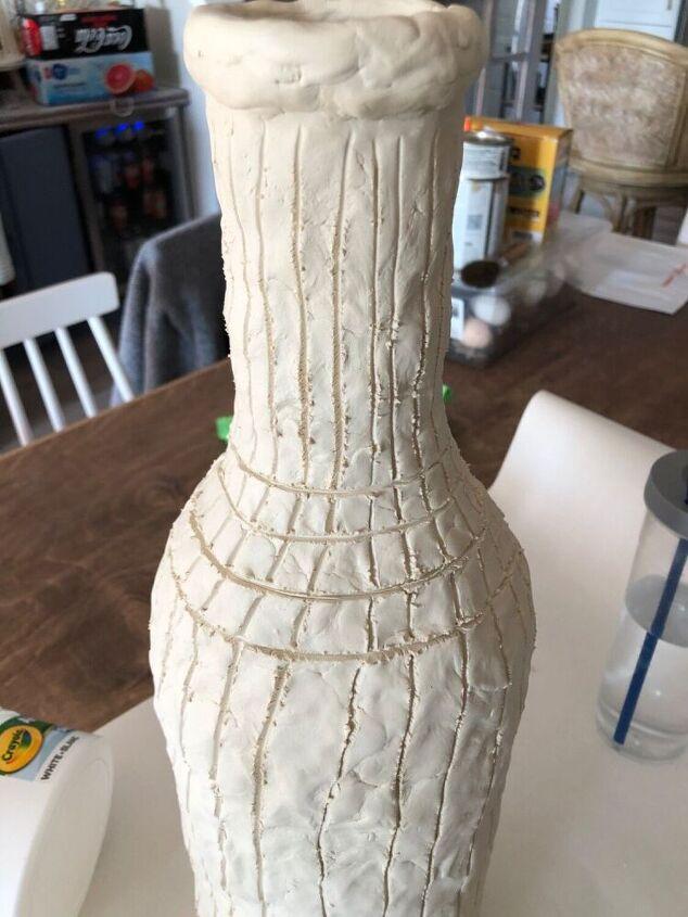 φτιάξε diy βάζο με πηλό διαδικασία 