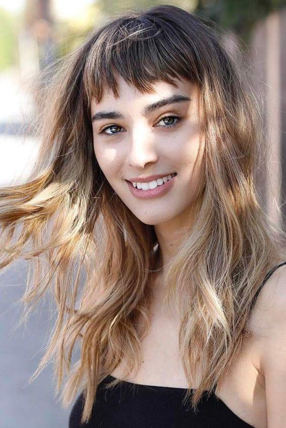 Κοντές αφέλειες: Κοντές αφέλειες σε όμπρε μαλλιά