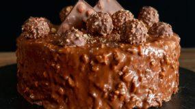 Ferrero Rocher – Τούρτα ζαχαροπλαστείου – Επαγγελματική συνταγή