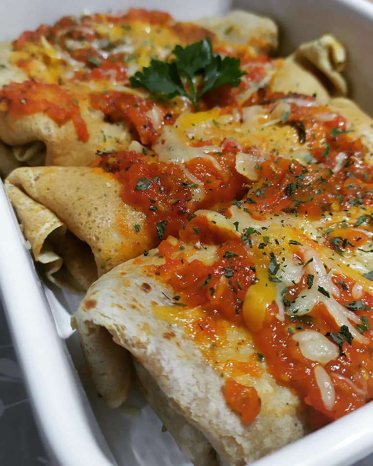 Κρέπες στον φούρνο με λαχανικά