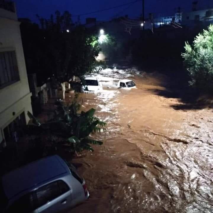 Πνίγηκε πάλι η Κρήτη – Μεγάλες καταστροφές στη Χερσόνησο