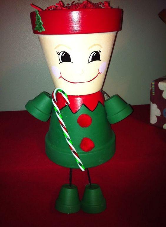 Χριστουγεννιάτικες κατασκευές με πήλινες γλάστρες: Χριστουγεννιάτικο ξωτικό για το παιδικό δωμάτιο Χριστουγεννιάτικες κατασκευές με πήλινες γλάστρες: Χριστουγεννιάτικο ξωτικό για το παιδικό δωμάτιο